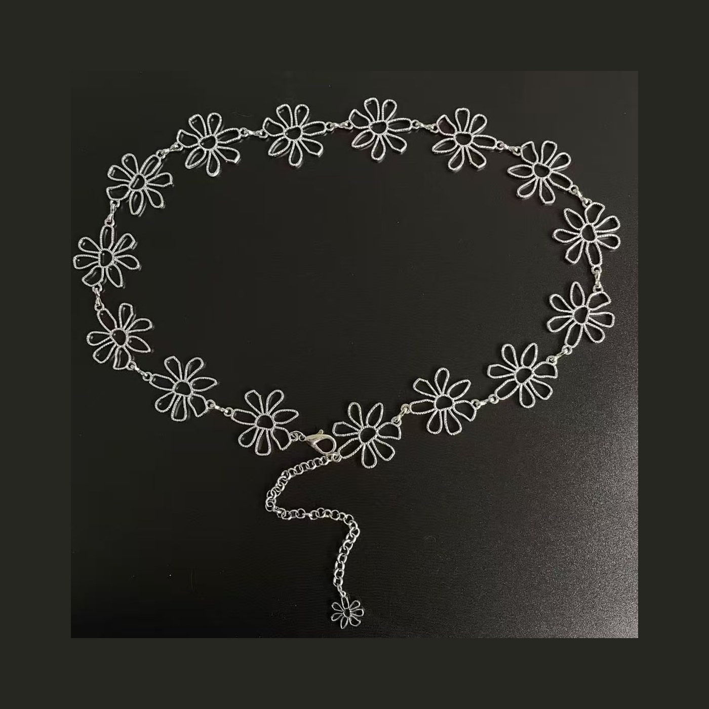 Silver Daisy Waist Chain